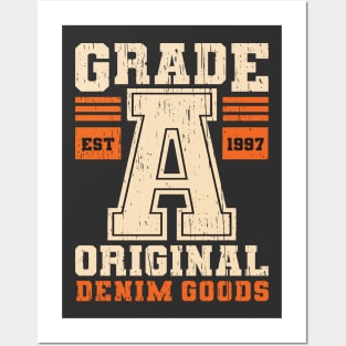 Grade A college university athletic dept vintage retro distressed Posters and Art